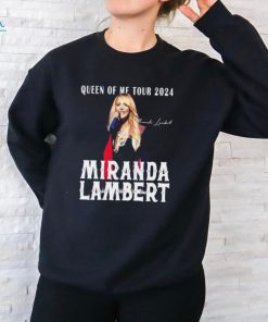 Official Queen Of Me Tour 2024 Miranda Lambert Signature shirt