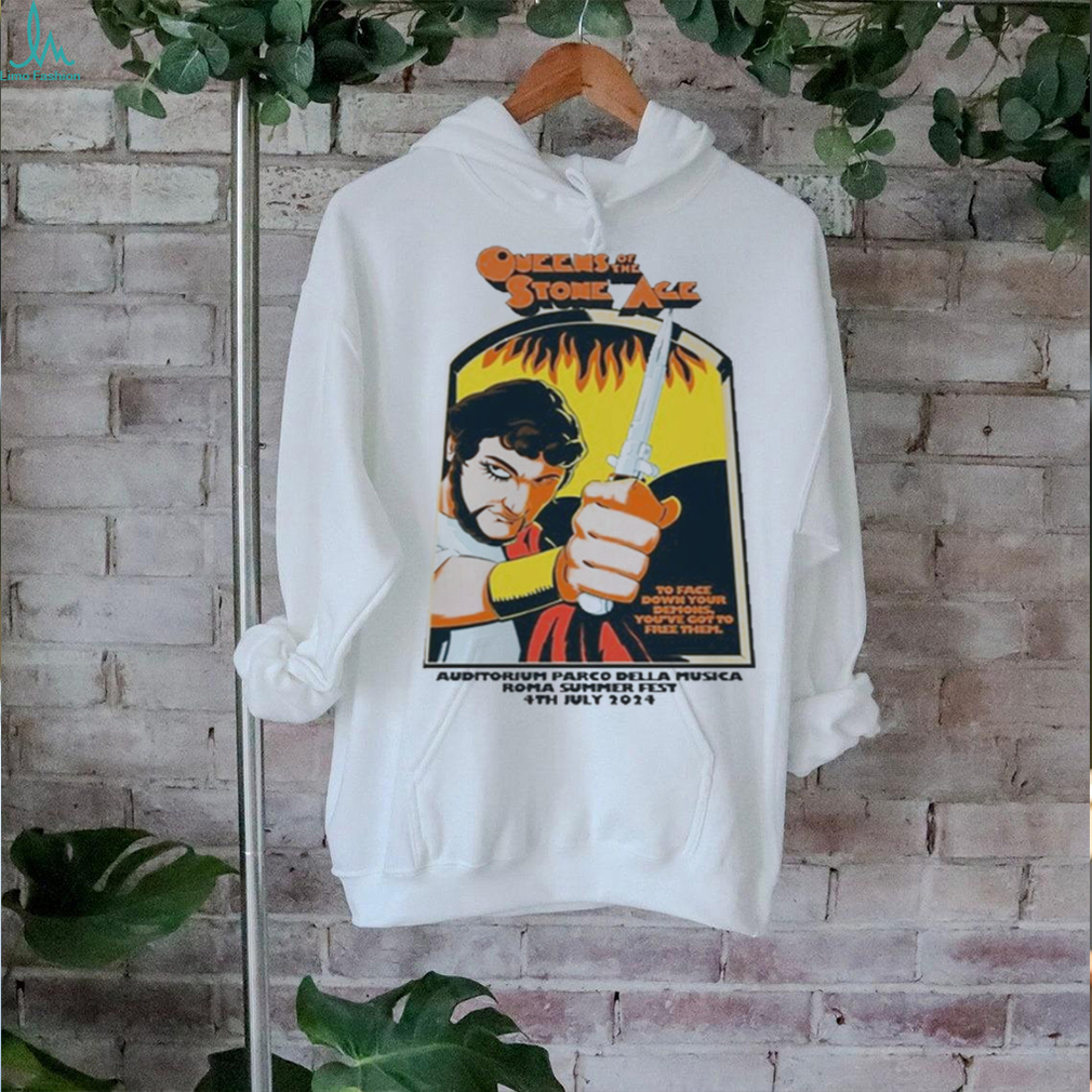 Official Queens Of The Stone Age 2024 Roma Summer Fest t shirt Official Queens Of The Stone Age 2024 Roma Summer Fest t shirt