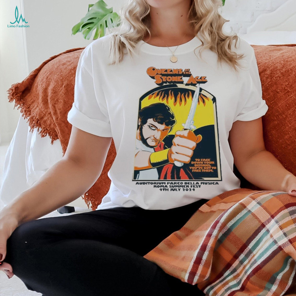 Official Queens Of The Stone Age 2024 Roma Summer Fest t shirt Official Queens Of The Stone Age 2024 Roma Summer Fest t shirt