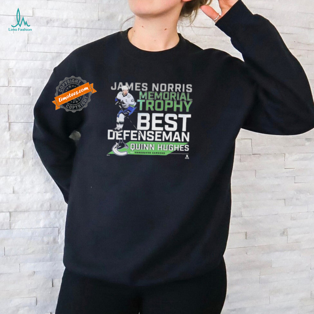 Official Quinn Hughes Vancouver Canucks 2024 James Norris Memorial Trophy Winner Shirt Official Quinn Hughes Vancouver Canucks 2024 James Norris Memorial Trophy Winner Shirt