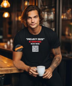 Official Read Here Project 2025 Is Terrifying QR Code Shirt