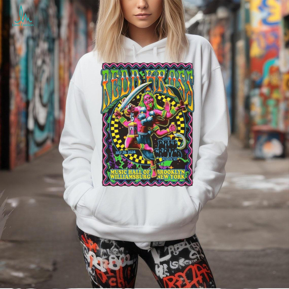 Official Redd Kross Band July 26 2024 Music Hall of Williamsburg Brooklyn NY Gig Poster shirt Official Redd Kross Band July 26 2024 Music Hall of Williamsburg Brooklyn NY Gig Poster shirt