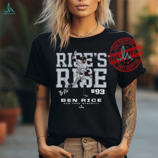 Official Rice’s rise ben rice new york mlbpa T shirt
