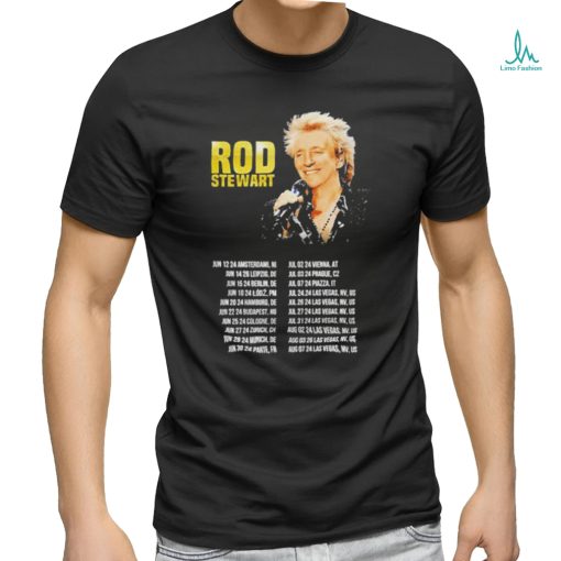 Official Rod Stewart One Last Time Tour 2024 Dates Shirt