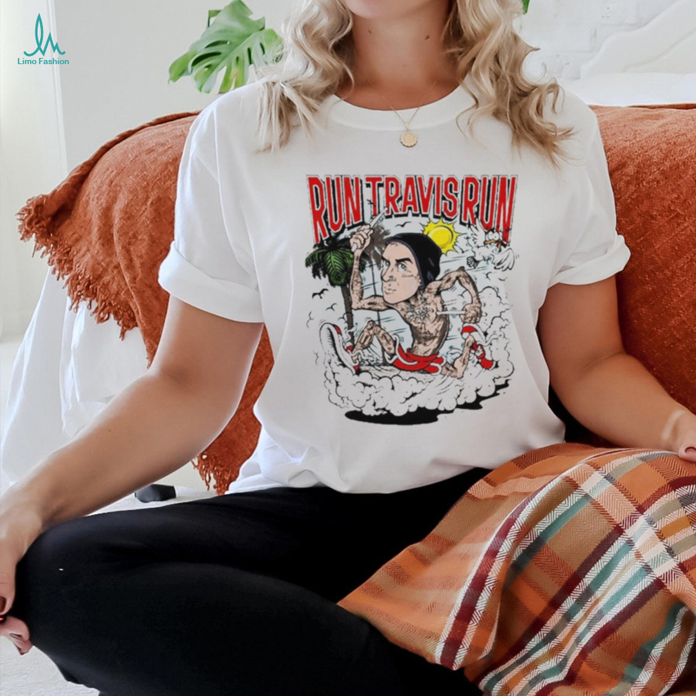 Official Run Travis Run Los Angeles, California Painting t shirt Official Run Travis Run Los Angeles, California Painting t shirt