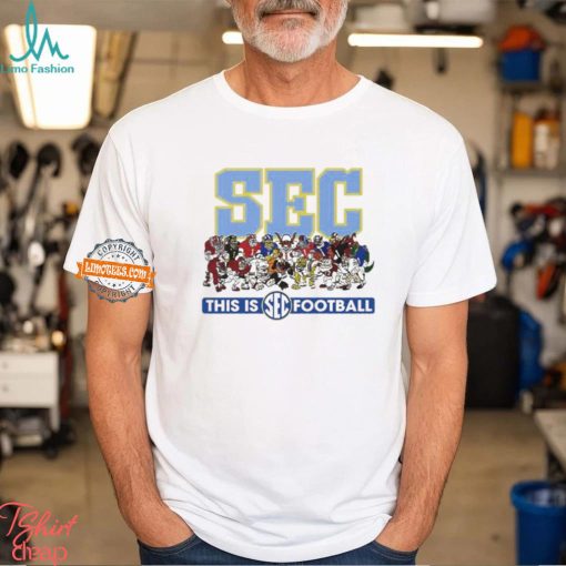 Official SEC Mascots This Is Football 2024 Shirt