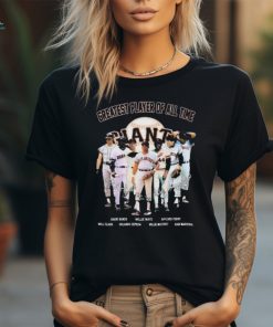 Official San Francisco Giants Greatest Players Of All Time The Baseball Legends Signatures shirt