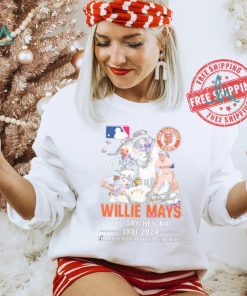 Official San Francisco Giants Willie Mays The Say Hey Kid 1931 2024 Signatures Thank You For The Memories shirt