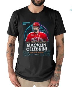 Official San Jose Sharks Select Forward Macklin Celebrini With The First Overall Selection In The NHL Draft 2024 Vintage T Shirt