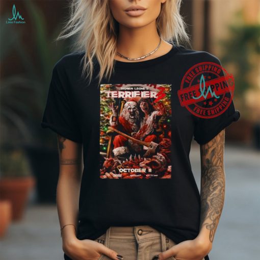 Official Santa damien leone’s terrifier 3 october 11 2024 T shirt