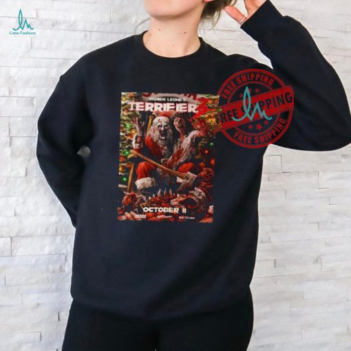 Official Santa damien leone’s terrifier 3 october 11 2024 T shirt