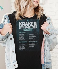Official Seattle Kraken Development Camp 2024 Roster Shirt