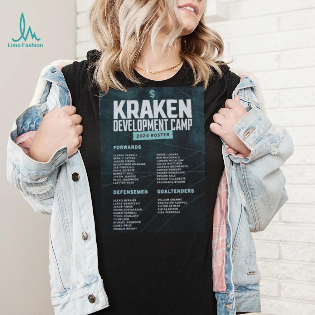 Official Seattle Kraken Development Camp 2024 Roster Shirt Official Seattle Kraken Development Camp 2024 Roster Shirt
