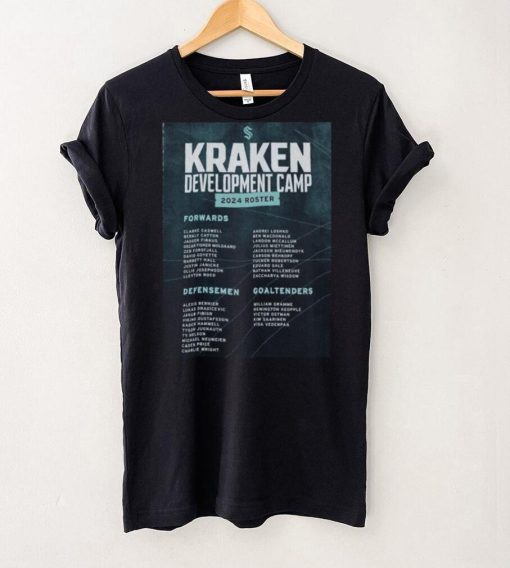 Official Seattle Kraken Development Camp 2024 Roster Shirt
