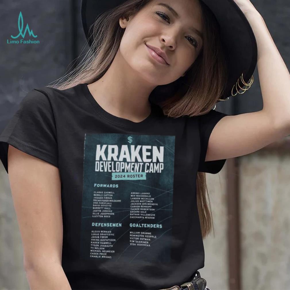 Official Seattle Kraken Development Camp 2024 Roster Shirt Official Seattle Kraken Development Camp 2024 Roster Shirt