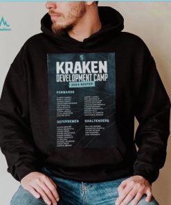 Official Seattle Kraken Development Camp 2024 Roster Shirt