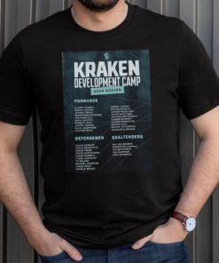 Official Seattle Kraken Development Camp 2024 Roster Shirt