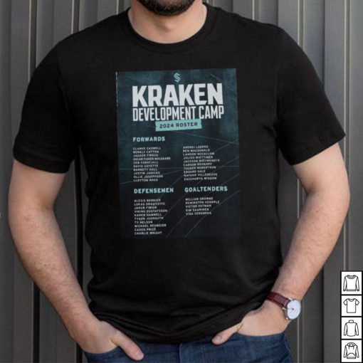 Official Seattle Kraken Development Camp 2024 Roster Shirt