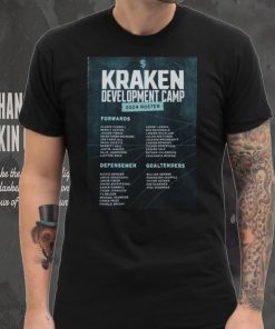 Official Seattle Kraken Development Camp 2024 Roster Shirt
