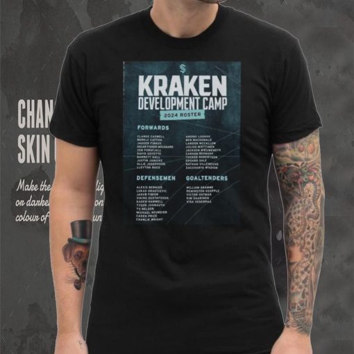 Official Seattle Kraken Development Camp 2024 Roster Shirt