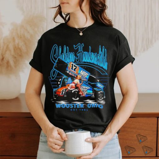 Official Sheldon Haudenschild Wooster Ohio Est 1993 Racing Car And Girl T shirt
