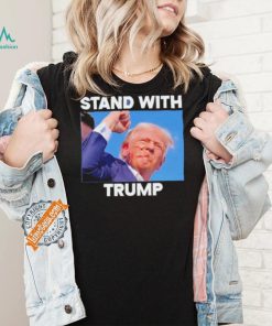 Official Stand With Trump Fight Gun Shot Fired Rally Shooting T Shirt