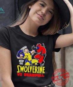 Official Swolverine vs deadpull brian cage T shirt