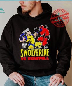 Official Swolverine vs deadpull brian cage T shirt