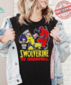 Official Swolverine vs deadpull brian cage T shirt