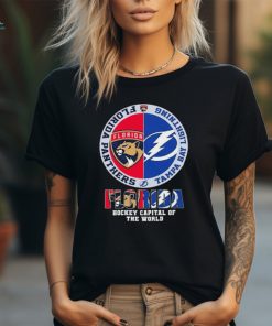 Official Tampa Bay Lightning And Florida Panthers Florida Hockey Capital Of The World Shirt