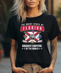 Official Tampa Bay Lightning And Florida Panthers The Great State Of Florida Hockey Capital Of The World Shirt