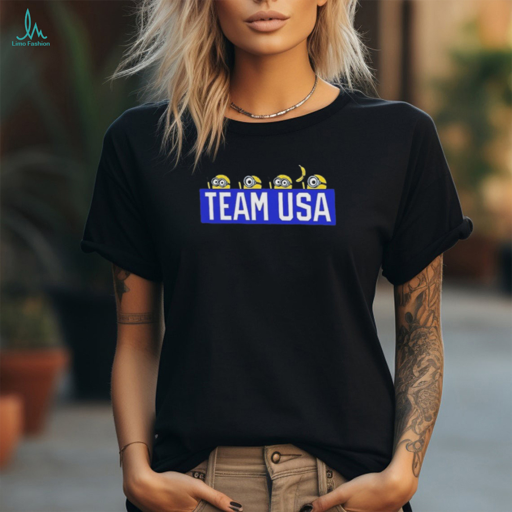 Official Team USA Minions Flag & Rings T Shirt Official Team USA Minions Flag & Rings T Shirt