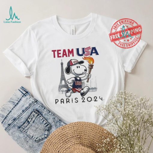 Official Team USA Snoopy Olympic 2024 Sand Version T Shirt