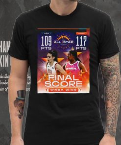 Official Team WNBA Win 117 pts – 109 pts Team USA 2024 WNBA All Star Game Final Score Shirt