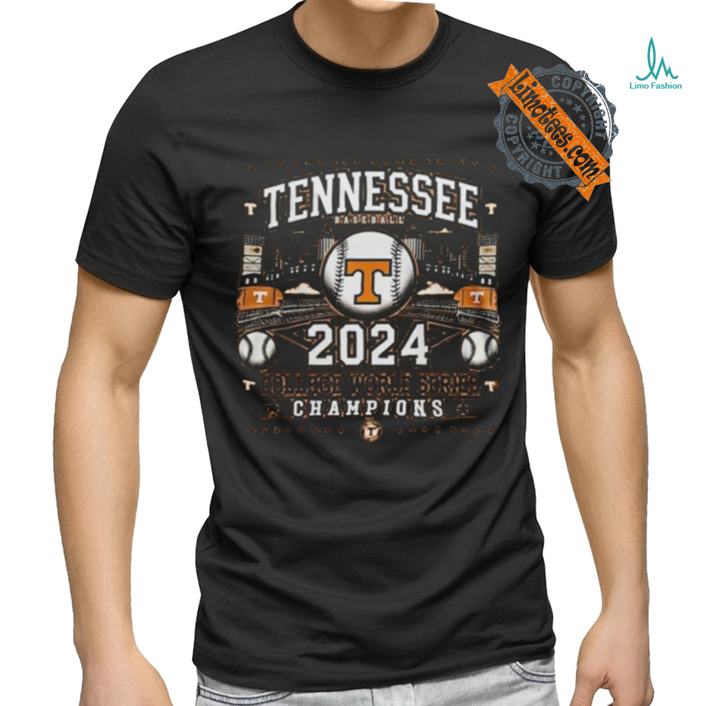 Official Tennessee Baseball 2024 College World Series Champions t shirt Official Tennessee Baseball 2024 College World Series Champions t shirt