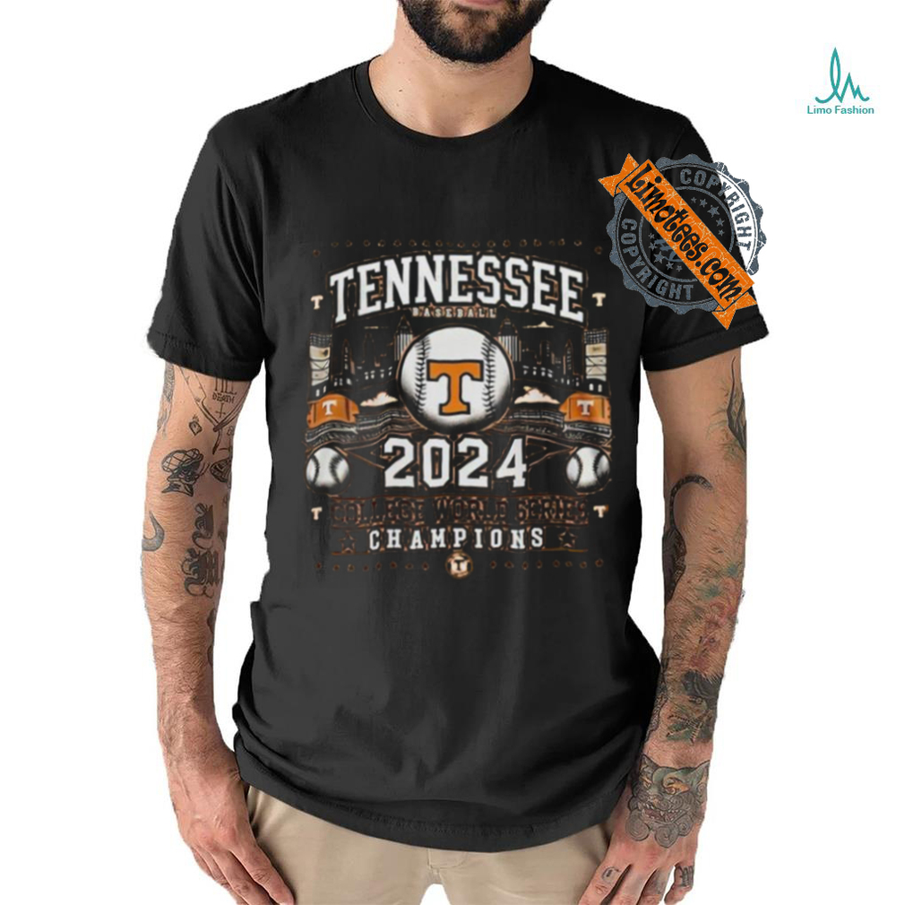 Official Tennessee Baseball 2024 College World Series Champions t shirt Official Tennessee Baseball 2024 College World Series Champions t shirt