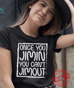 Official Tetris wearing once you jimin you can’t jimout T shirt