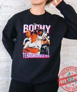 Official Texas Rangers coach Bruce Bochy retro graphic shirt