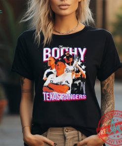 Official Texas Rangers coach Bruce Bochy retro graphic shirt