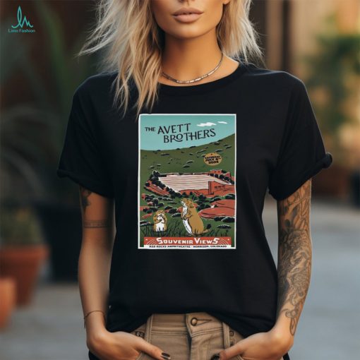 Official The Avett Brothers July 6 2024 Red Rocks Amphitheatre in Morrison CO Poster Shirt