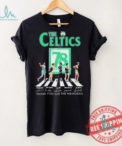 Official The Boston Celtics 78 Years Signatures Thank You For The Memories shirt