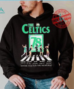 Official The Boston Celtics 78 Years Signatures Thank You For The Memories shirt