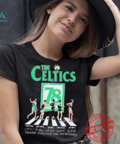 Official The Boston Celtics 78 Years Signatures Thank You For The Memories shirt