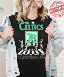 Official The Boston Celtics 78 Years Signatures Thank You For The Memories shirt