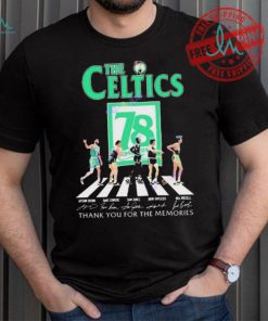 Official The Boston Celtics 78 Years Signatures Thank You For The Memories shirt