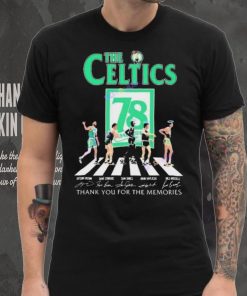 Official The Boston Celtics 78 Years Signatures Thank You For The Memories shirt