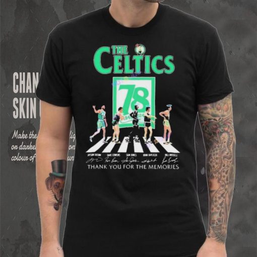 Official The Boston Celtics 78 Years Signatures Thank You For The Memories shirt