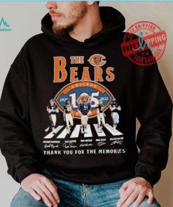 Official The Chicago Bears Abbey Road 1920 2025 Thank You For The Memories Signatures shirt