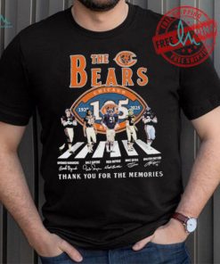 Official The Chicago Bears Abbey Road 1920 2025 Thank You For The Memories Signatures shirt