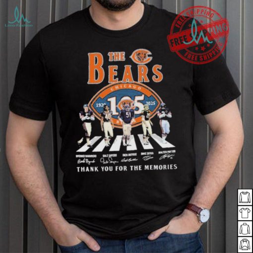 Official The Chicago Bears Abbey Road 1920 2025 Thank You For The Memories Signatures shirt